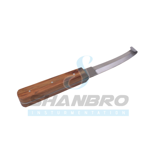Hoof knife double edge blade stratight
