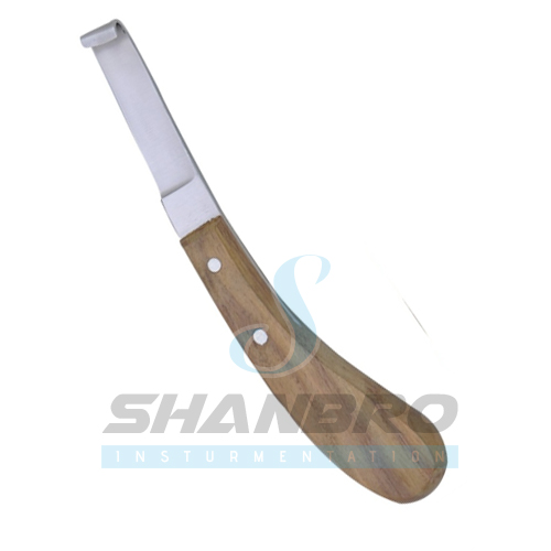 Hoof knife Natural wood Handle