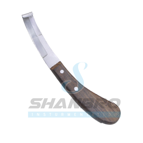 Hoof knife semi Double edge