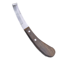 Hoof knife semi Double edge
